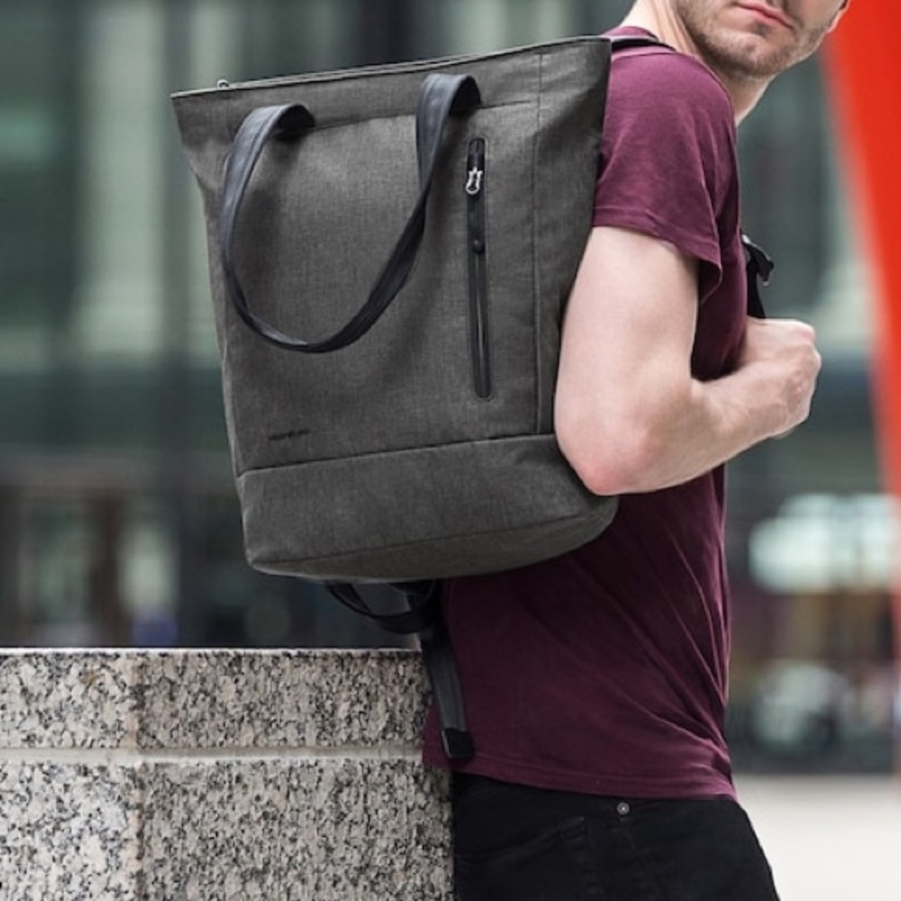 Travelon Anti-Theft Urban Convertible Tote Laptop Bag Backpack